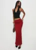 Silene Maxi Skirt Red sold by Princess Polly