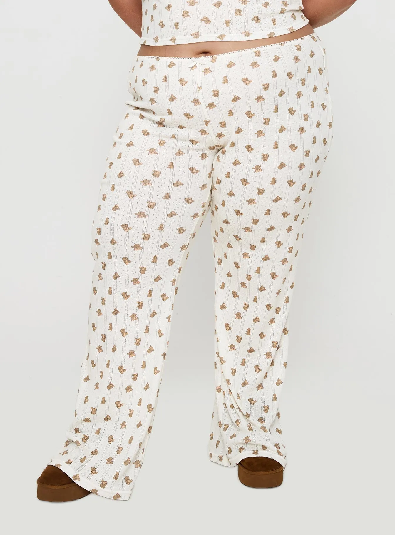 Sleepytea Pointelle Sleep Pant Multi Curve sold by Princess Polly product image thumbnail 2