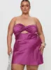 Faviola Mini Dress Purple Curve sold by Princess Polly