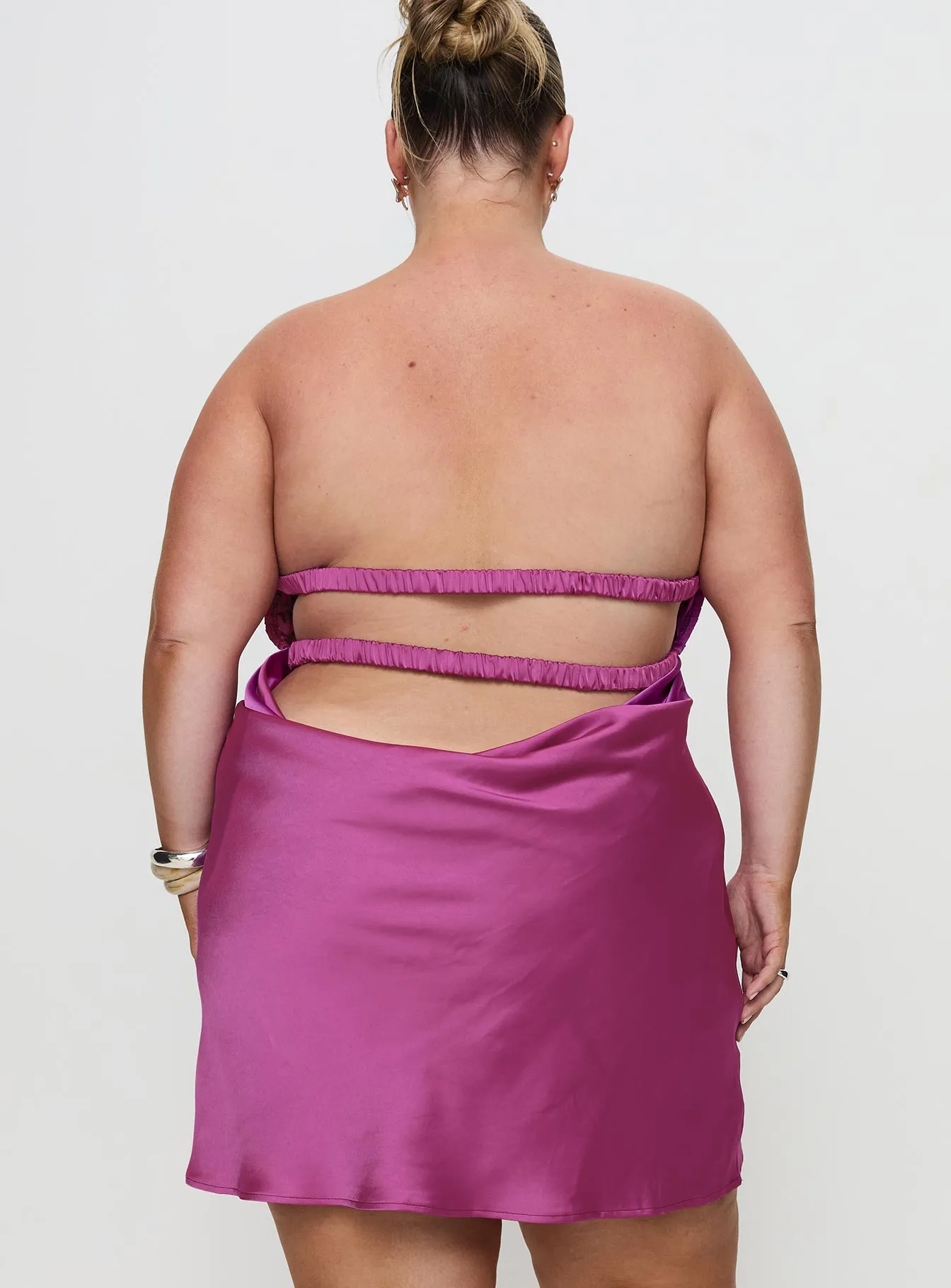 Faviola Mini Dress Purple Curve sold by Princess Polly product image thumbnail 5