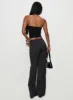 Nights Like This Cut Out Buckle Detail Pants Charcoal sold by Princess Polly