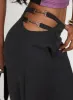 Nights Like This Cut Out Buckle Detail Pants Charcoal sold by Princess Polly