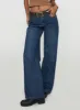 Everlong Mid Rise Wide Leg Jeans Dark Blue Wash sold by Princess Polly
