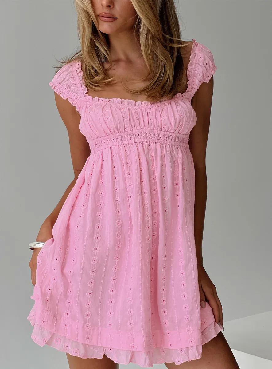 Carlita Mini Dress Pink Petite sold by Princess Polly