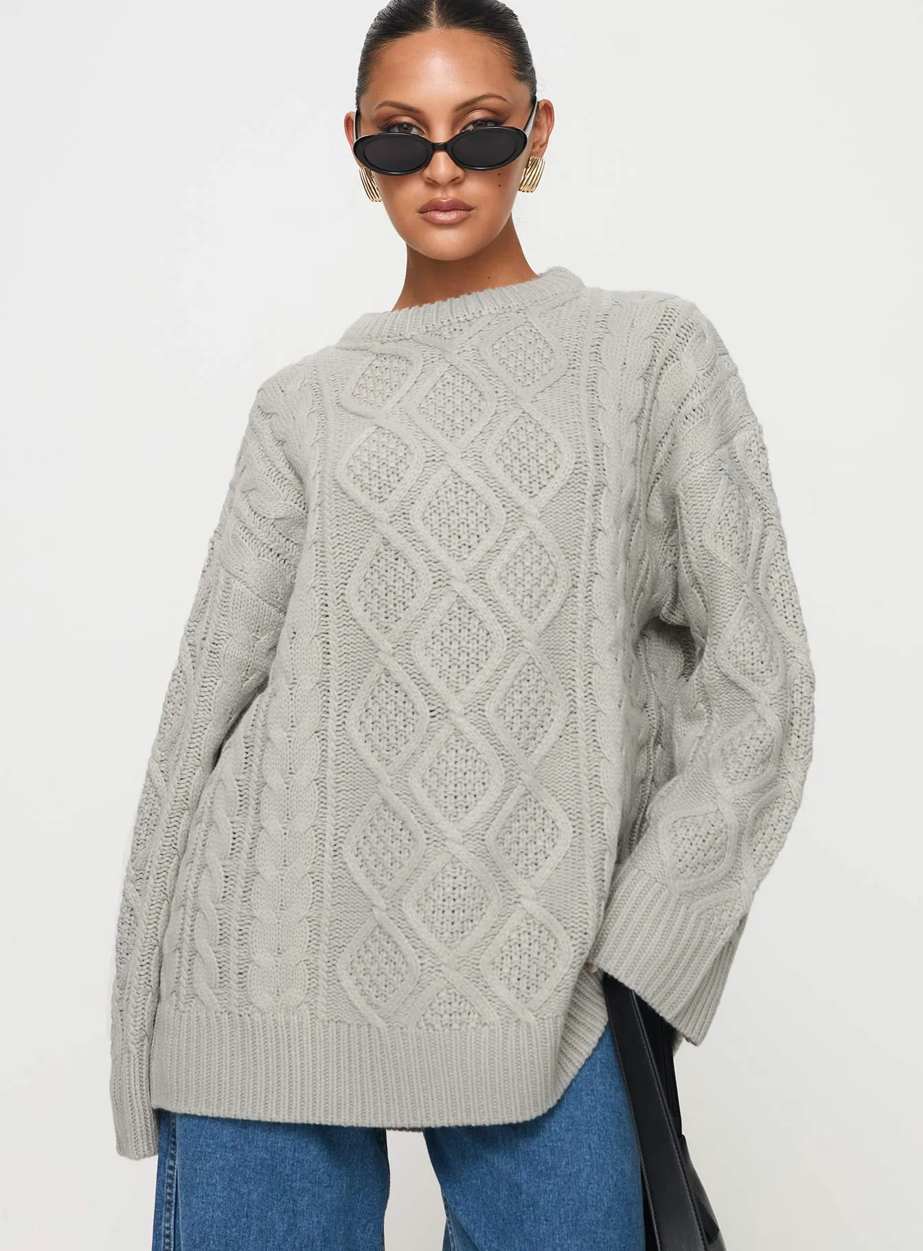 Gigi Knit Sweater Cloud sold by Princess Polly product image thumbnail 2