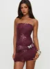 Luxurie Strapless Mini Dress Multi sold by Princess Polly