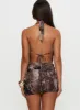 Tigress Halter Mini Dress Multi sold by Princess Polly