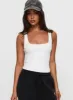 Baseline Rib Bodysuit White sold by Princess Polly