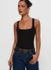 Baseline Rib Bodysuit Black sold by Princess Polly