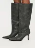 Cecil Knee High Boots Charcoal sold by Princess Polly