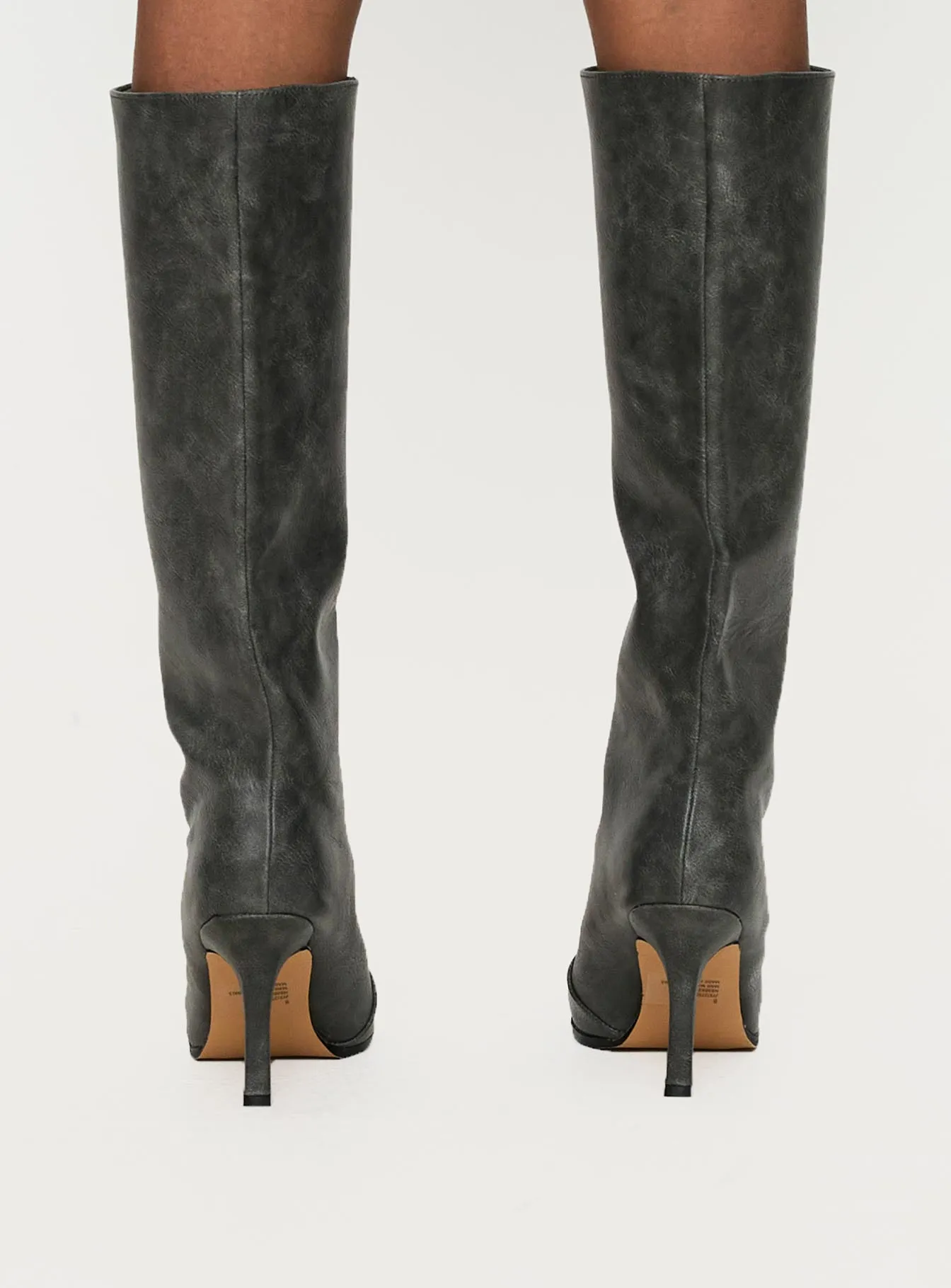 Cecil Knee High Boots Charcoal sold by Princess Polly product image thumbnail 4