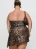 Donelli Mini Dress Leopard Curve sold by Princess Polly