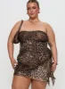Donelli Mini Dress Leopard Curve sold by Princess Polly