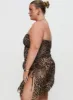 Donelli Mini Dress Leopard Curve sold by Princess Polly