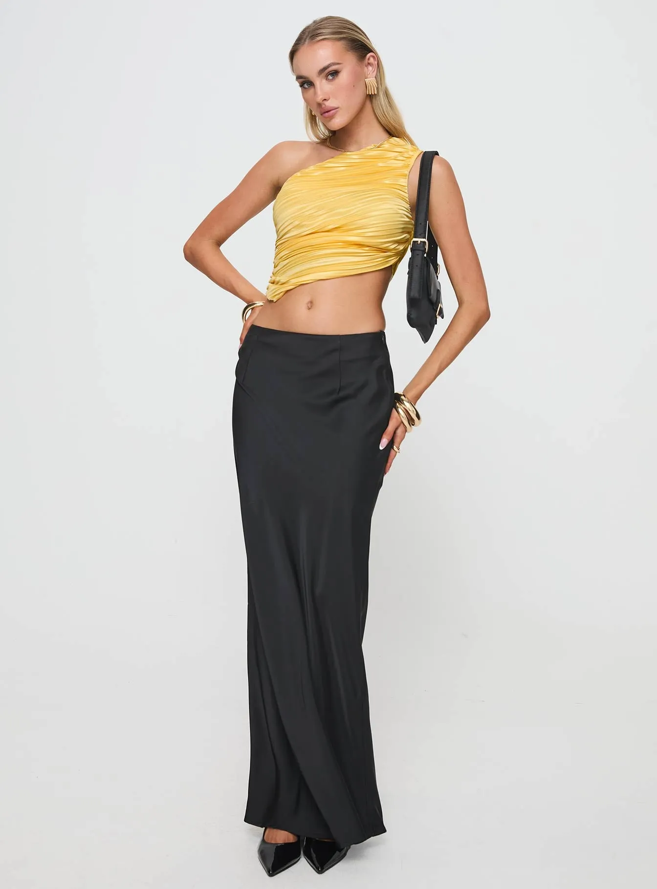 Brinstead One Shoulder Top Yellow sold by Princess Polly product image thumbnail 2