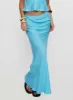 Lucelia Maxi Skirt Aqua sold by Princess Polly