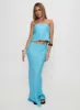 Lucelia Maxi Skirt Aqua sold by Princess Polly