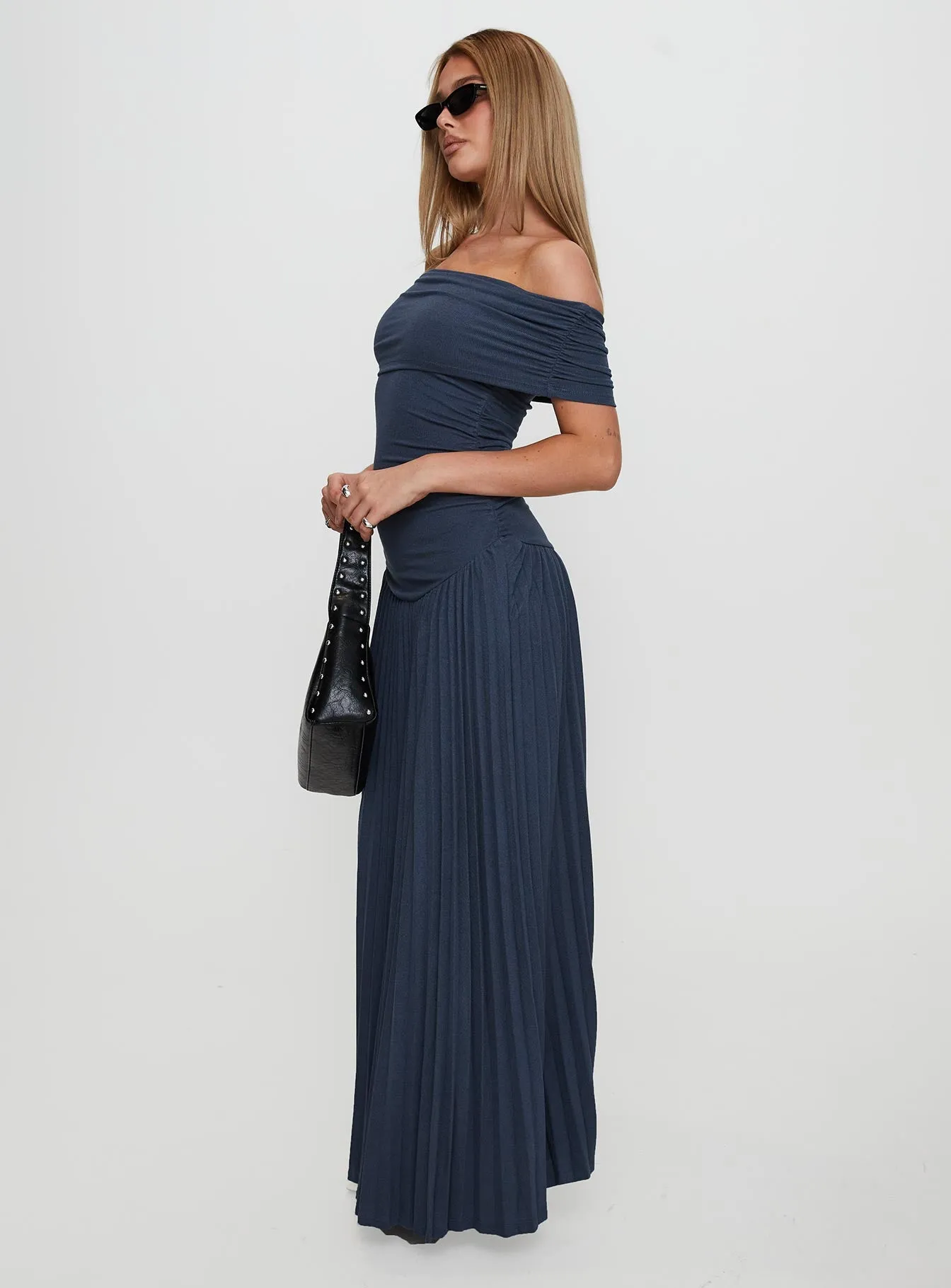 Field Of Dreams Maxi Dress Navy sold by Princess Polly product image thumbnail 4