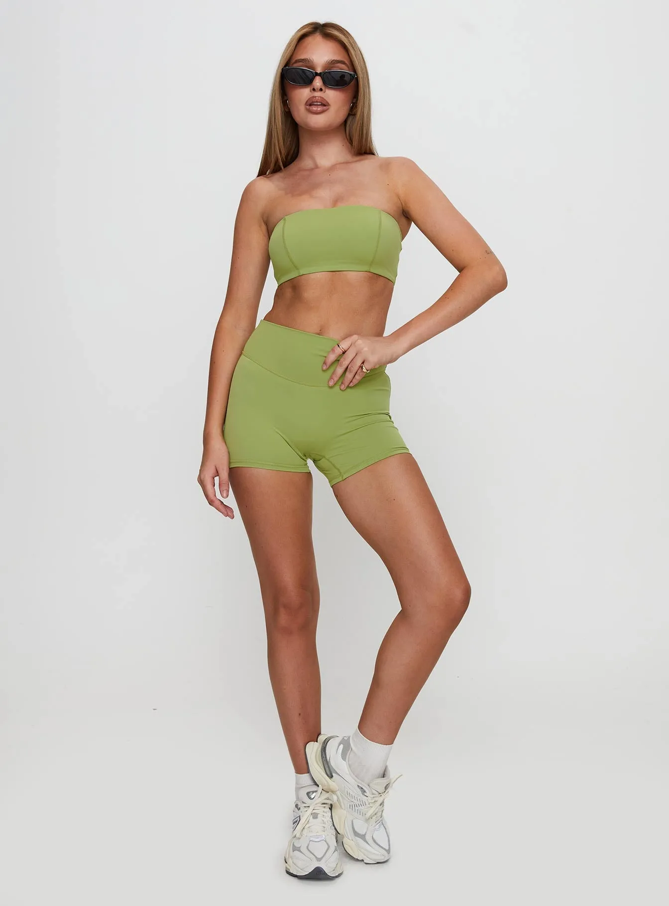 Touchdown Active Contour Short Green sold by Princess Polly product image thumbnail 3