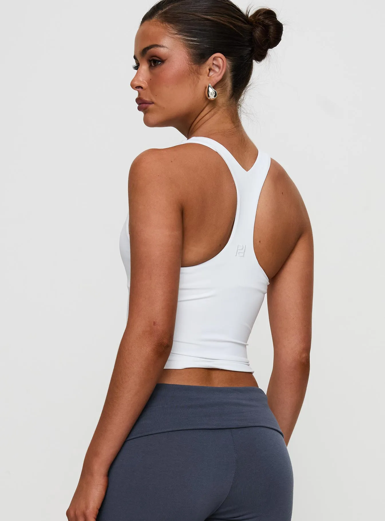 Fast Track Longline Active Tank Top White sold by Princess Polly product image thumbnail 5