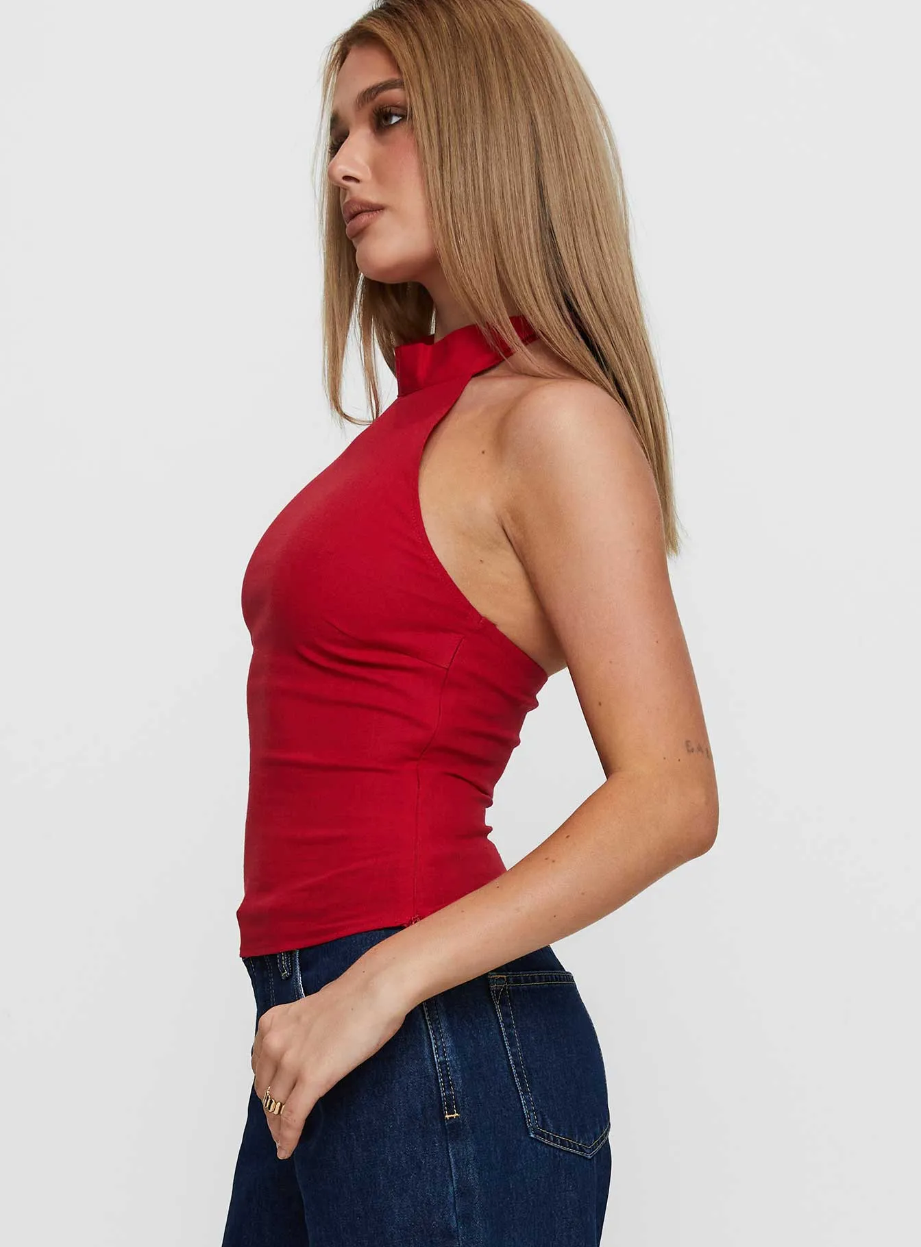 Merril Halter Top Red sold by Princess Polly product image thumbnail 4