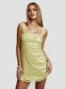 Dasha Mini Dress Yellow Sequin sold by Princess Polly