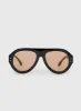Satellite Sunglasses Black / Orange sold by Princess Polly