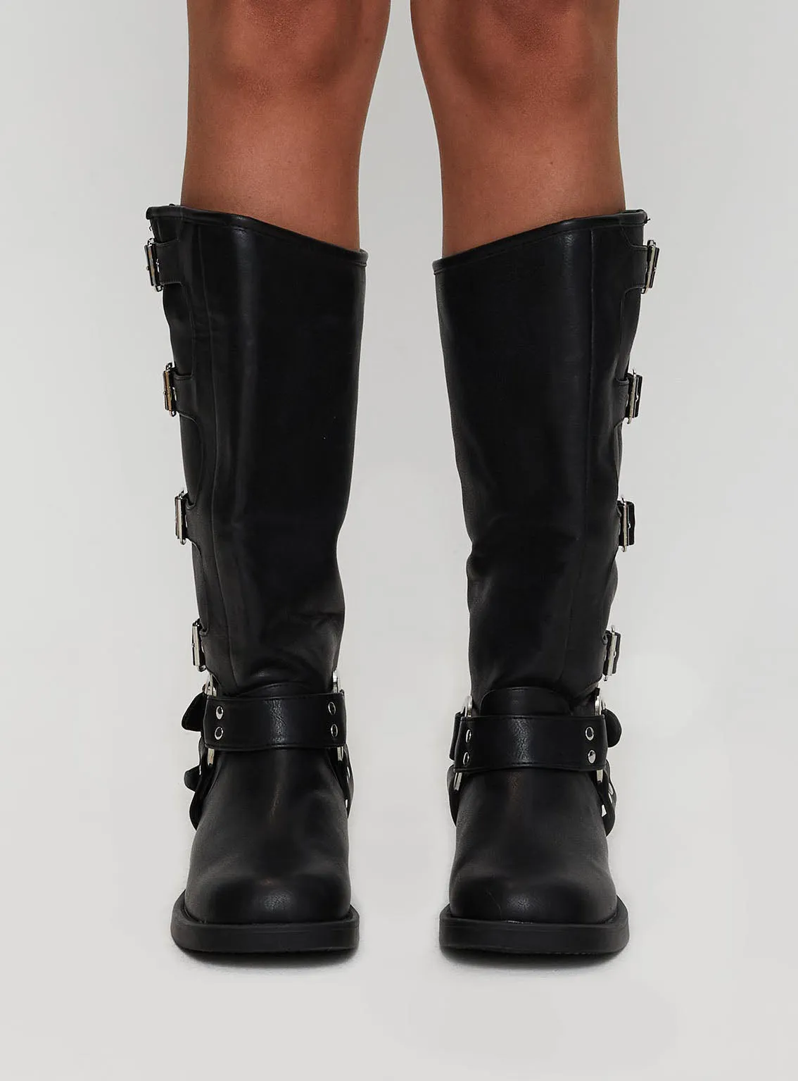 Buckle Down Boots Black sold by Princess Polly product image thumbnail 2