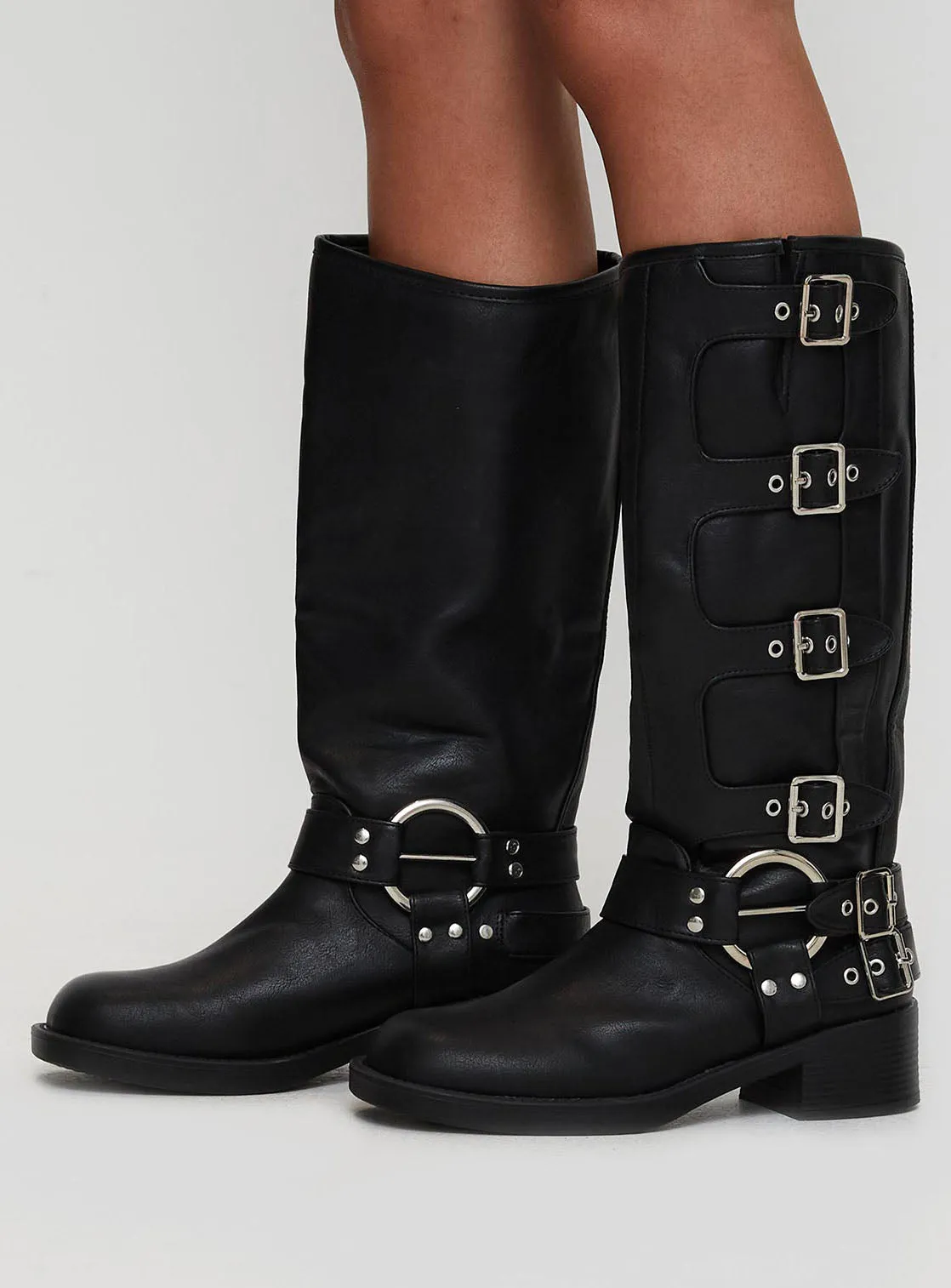 Buckle Down Boots Black sold by Princess Polly product image thumbnail 3