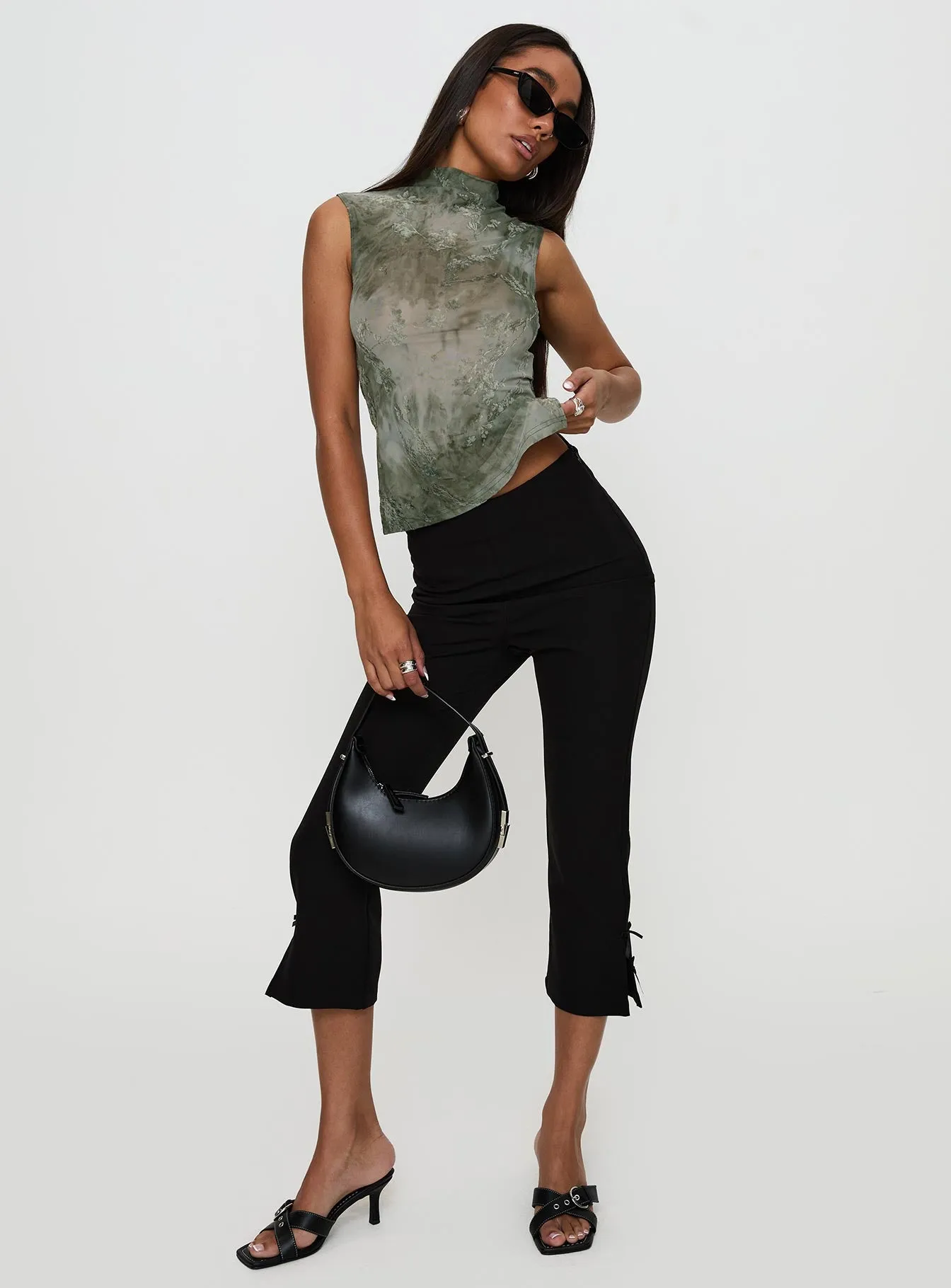 Nights All Alone High Neck Top Multi sold by Princess Polly product image thumbnail 3