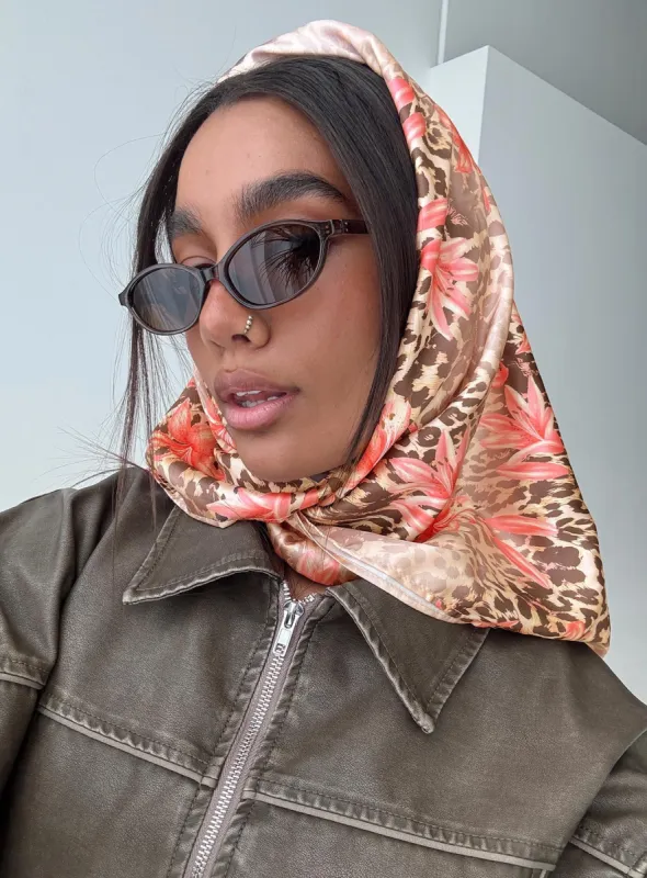 Nellie Hair Scarf Leopard sold by Princess Polly