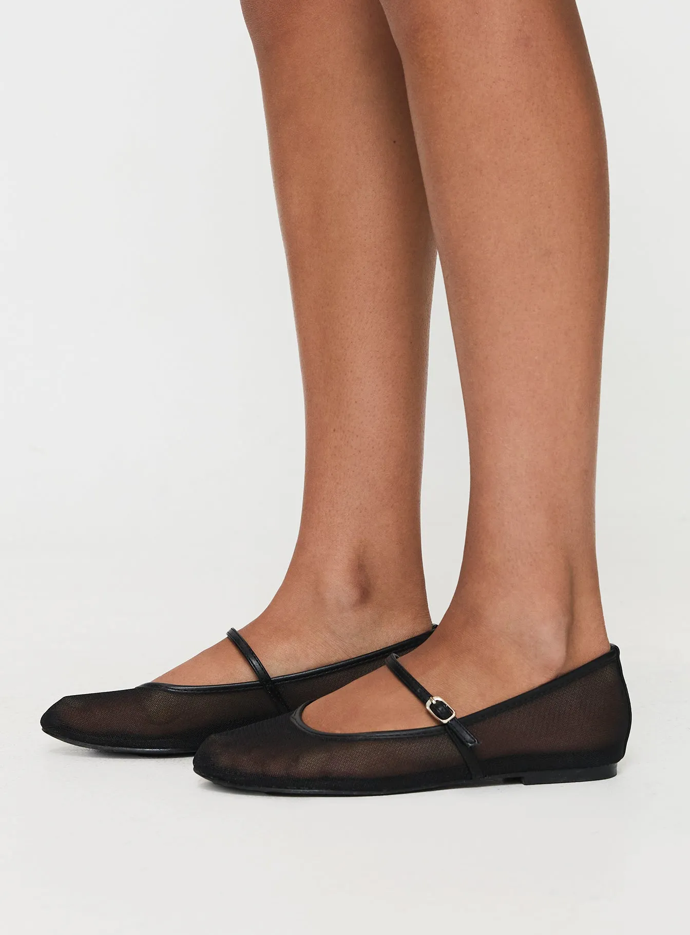 Billini Gilda Ballet Flats Black Mesh sold by Princess Polly product image thumbnail 3