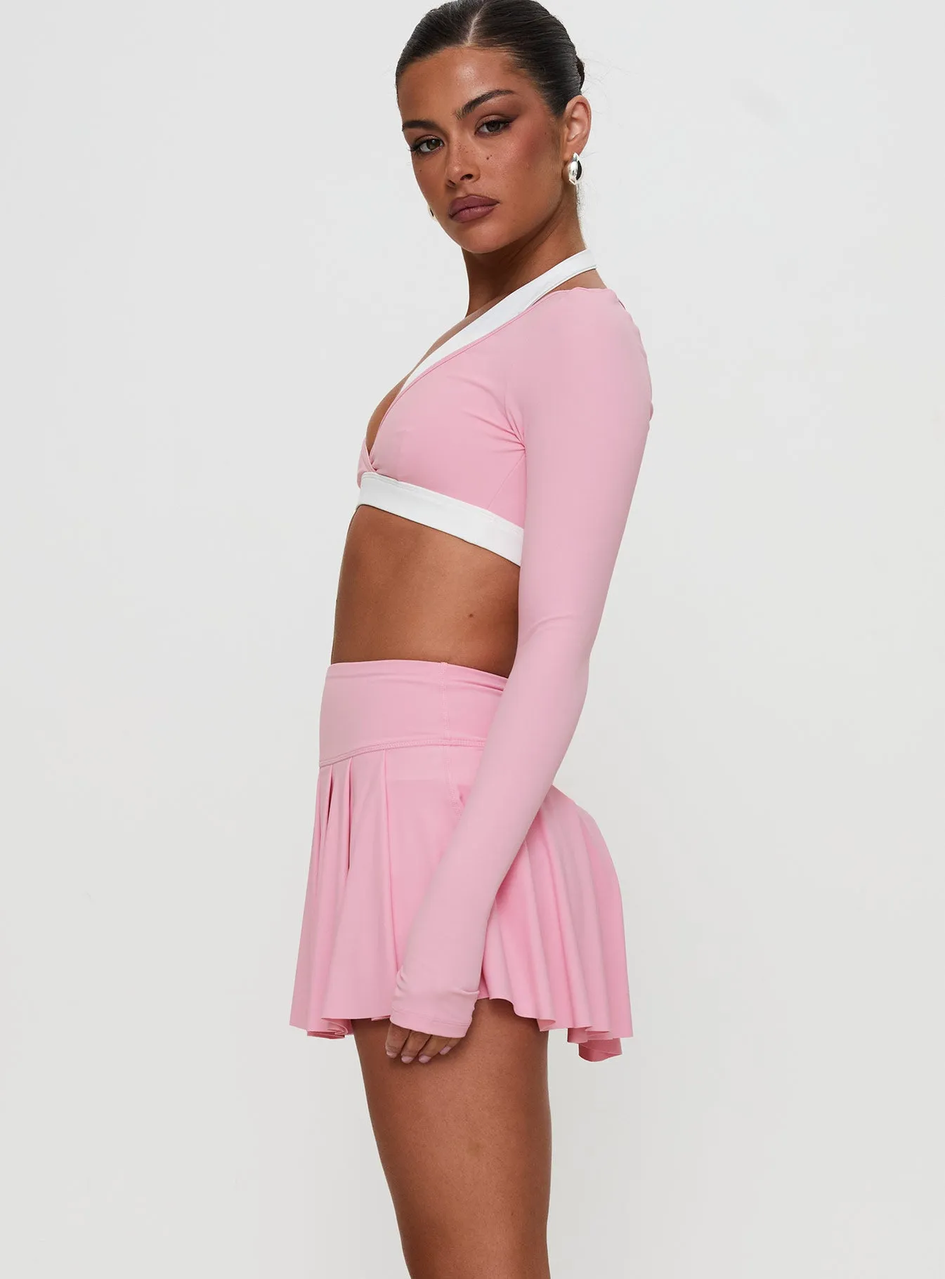 Dynamic Pleat Active Skort Pink sold by Princess Polly product image thumbnail 4