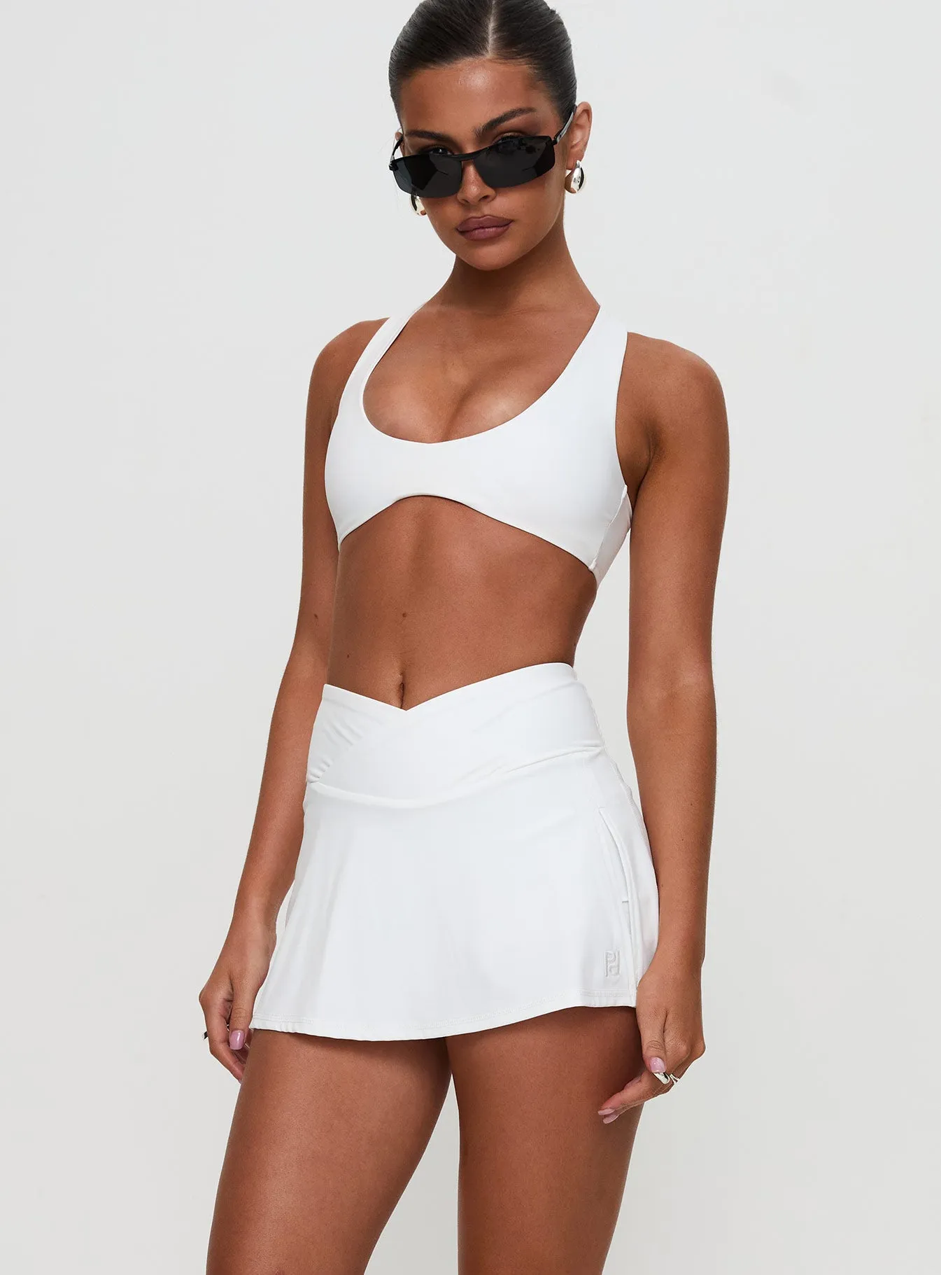 With Purpose Active Skort White sold by Princess Polly product image thumbnail 2