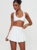 Dynamic Pleat Active Skort White sold by Princess Polly