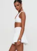 Dynamic Pleat Active Skort White sold by Princess Polly