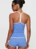 Fast Track Active Halter Top Blue sold by Princess Polly