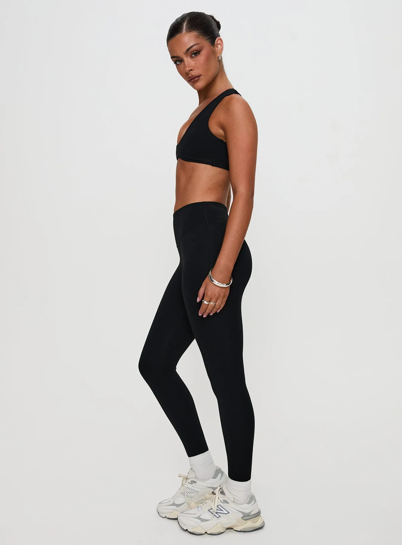 Pulse Full Length Active Tights Black sold by Princess Polly product image thumbnail 4