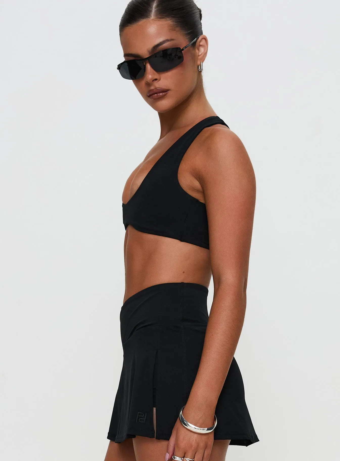 Pulse Active Halter Crop Black sold by Princess Polly product image thumbnail 4