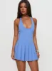 Spirit Pleat Tennis Romper Blue sold by Princess Polly