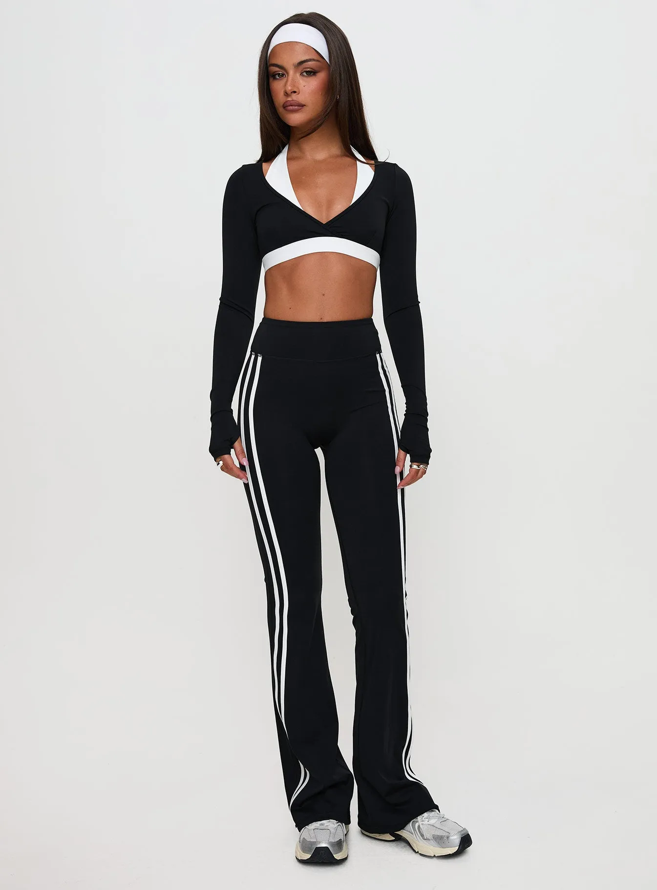 Fast Track Active Flare Pants Black sold by Princess Polly product image thumbnail 3