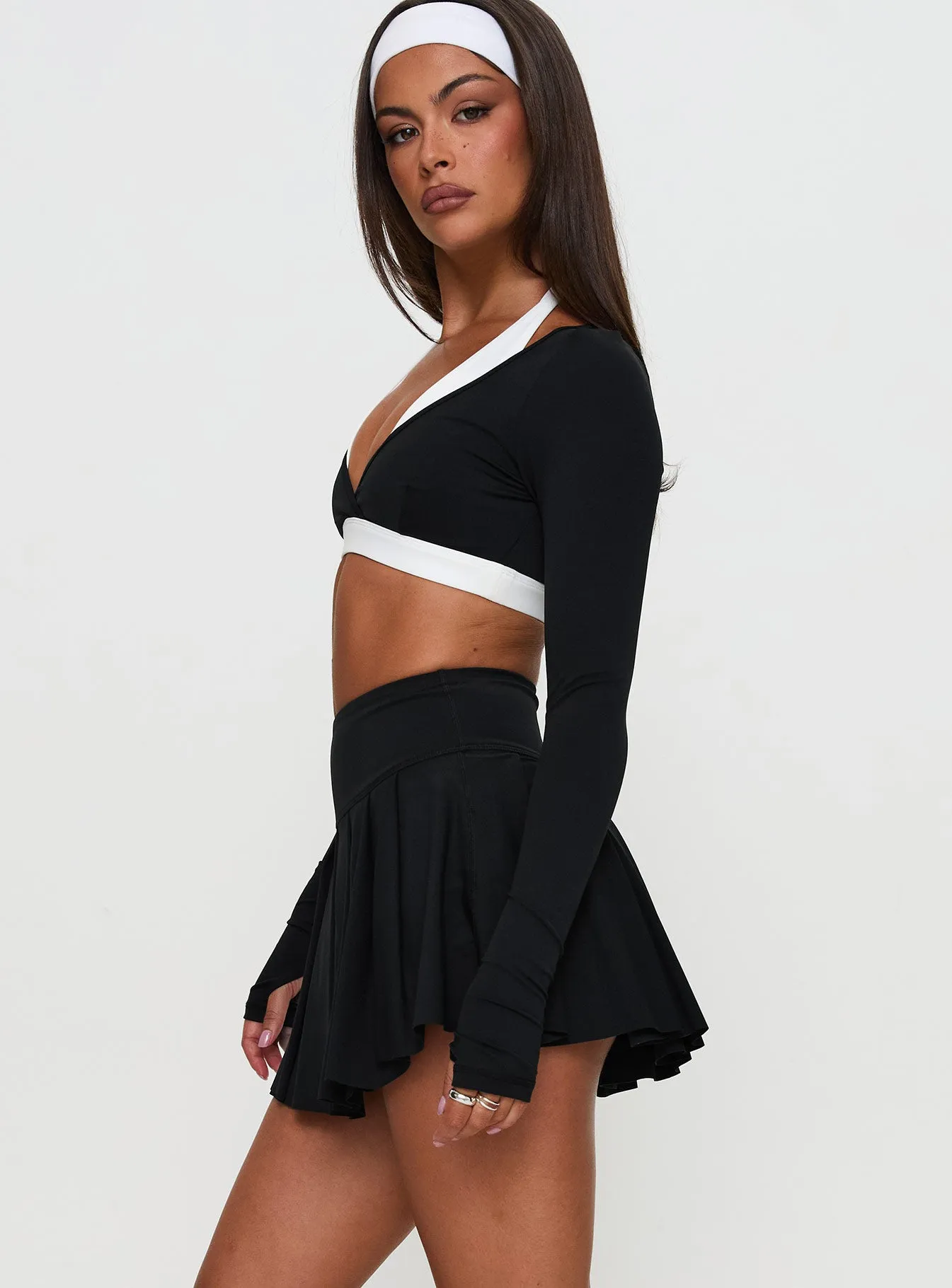 Dynamic Pleat Active Skort Black sold by Princess Polly product image thumbnail 4