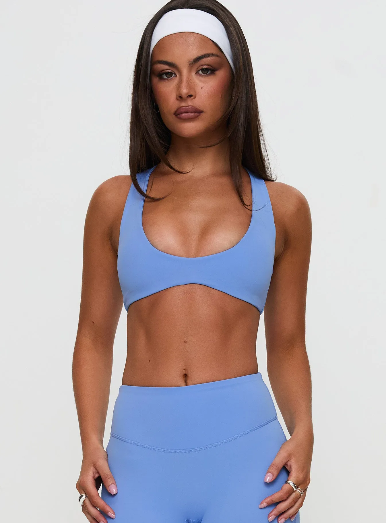 Pulse Active Halter Crop Blue sold by Princess Polly product image thumbnail 2
