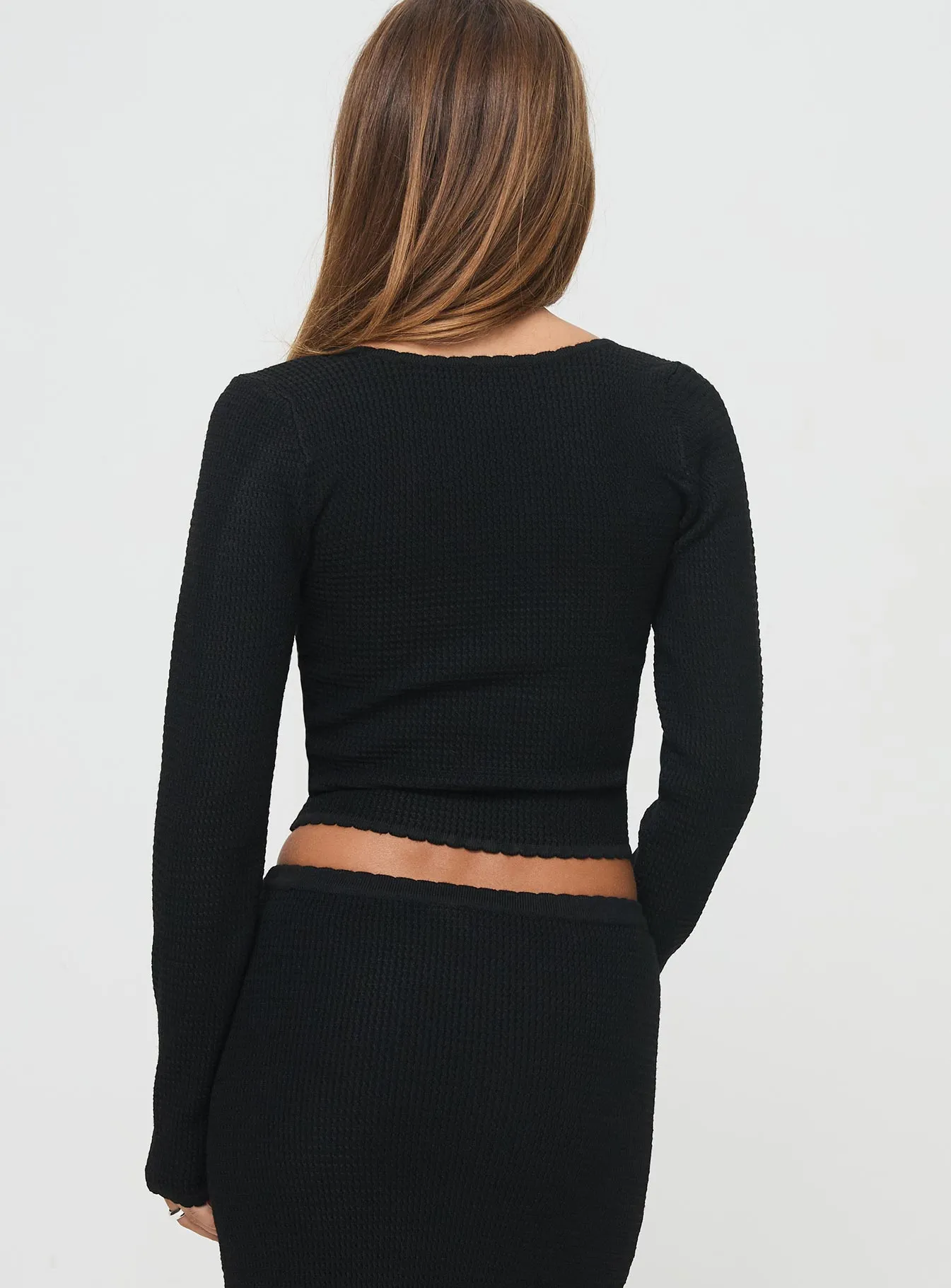 Memi Long Sleeve Top Black sold by Princess Polly product image thumbnail 5