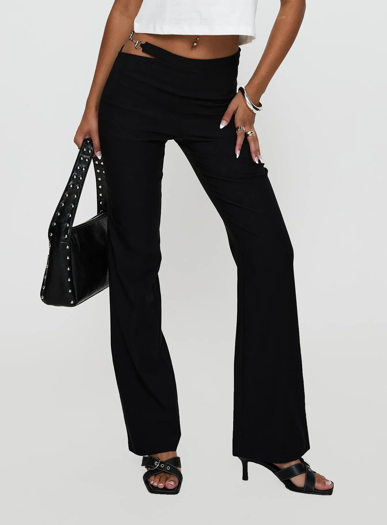 Eyes On You Flare Pants Black sold by Princess Polly product image thumbnail 2
