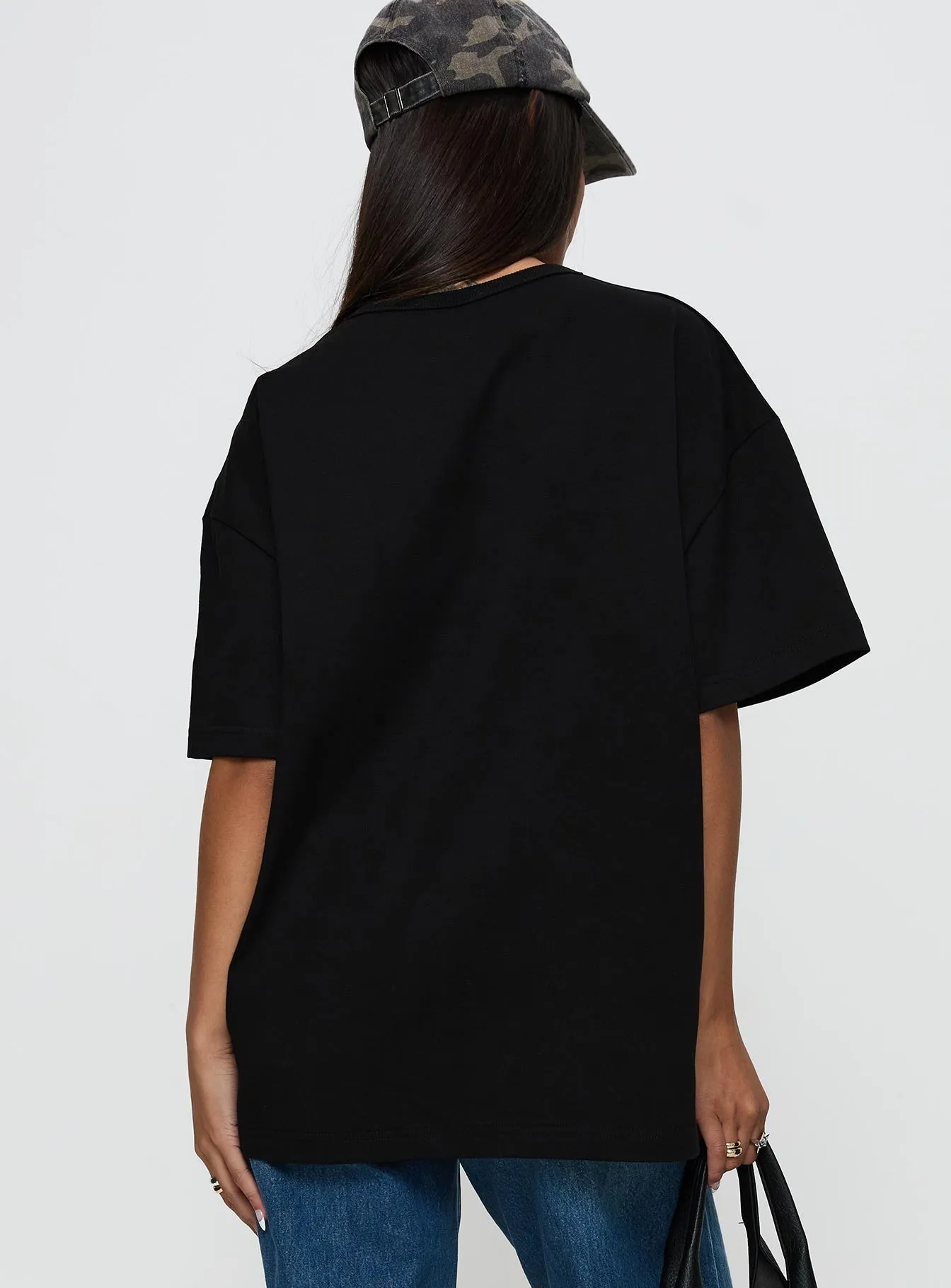 Power Play Active Oversized Tee Black sold by Princess Polly product image thumbnail 5