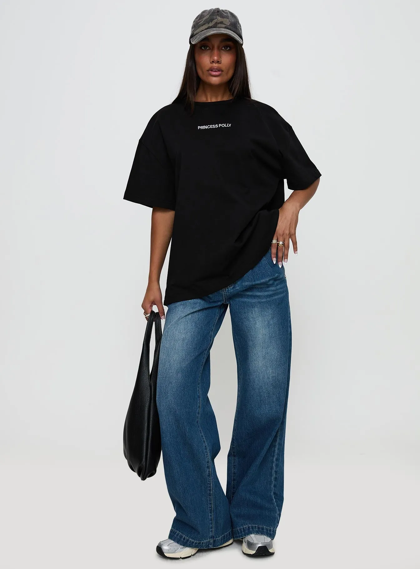 Power Play Active Oversized Tee Black sold by Princess Polly product image thumbnail 3