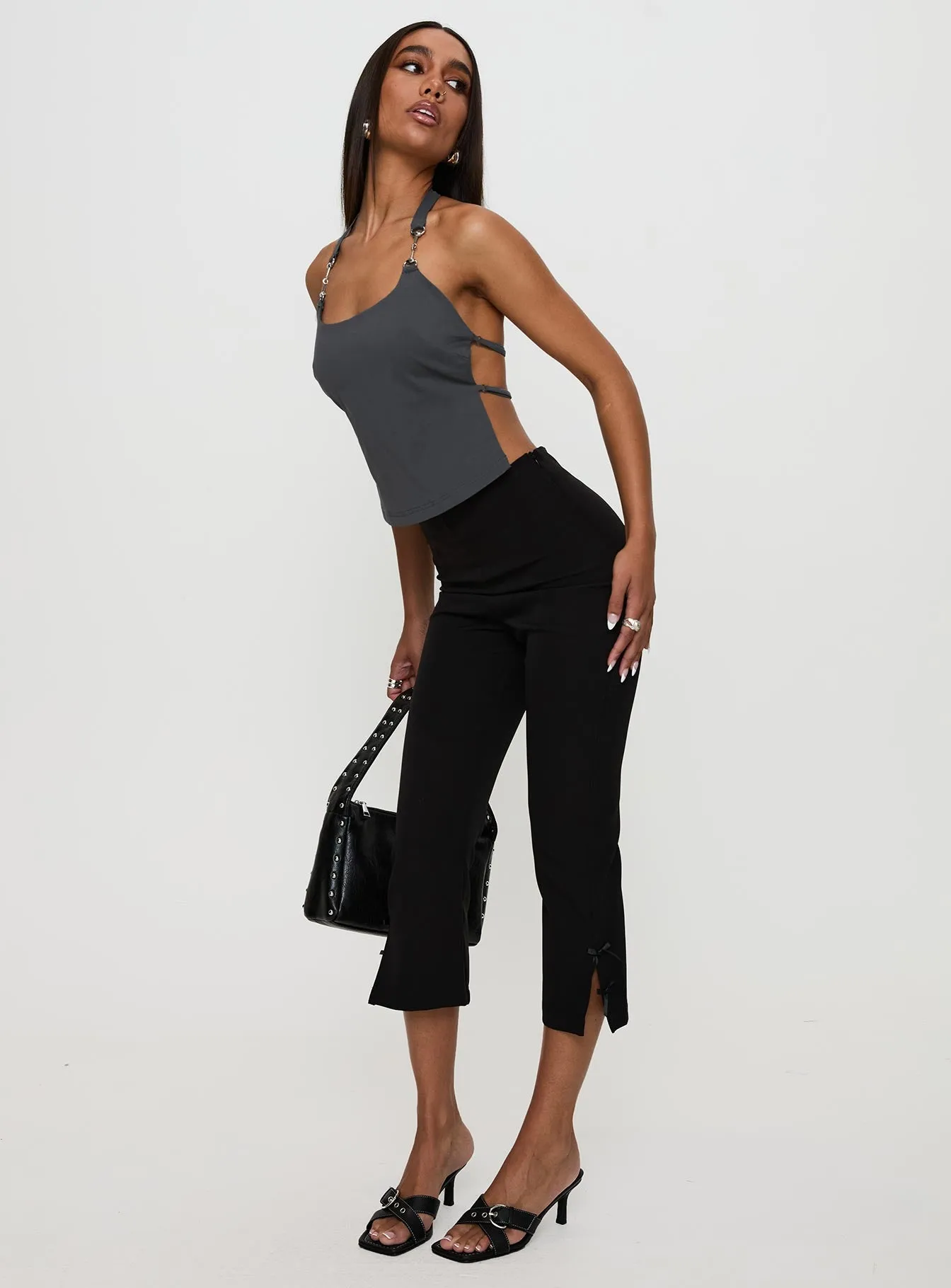 Eyes On You Backless Top Slate sold by Princess Polly product image thumbnail 3
