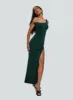 Rios One Shoulder Maxi Dress Green sold by Princess Polly