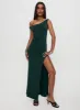 Rios One Shoulder Maxi Dress Green sold by Princess Polly